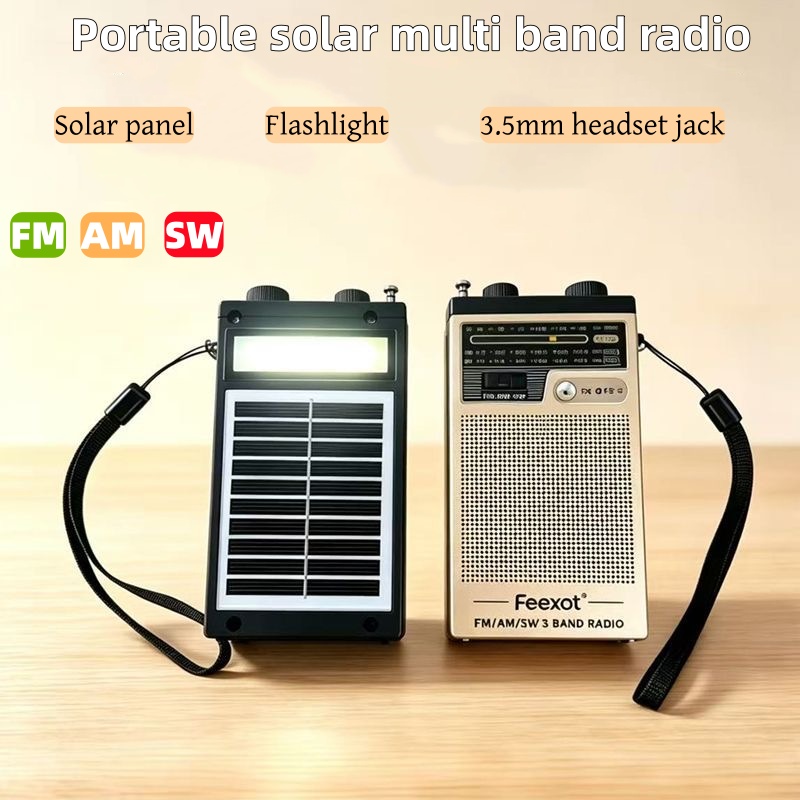 Emergency Radio Solar - Mini Radio FM AM SW Portatile