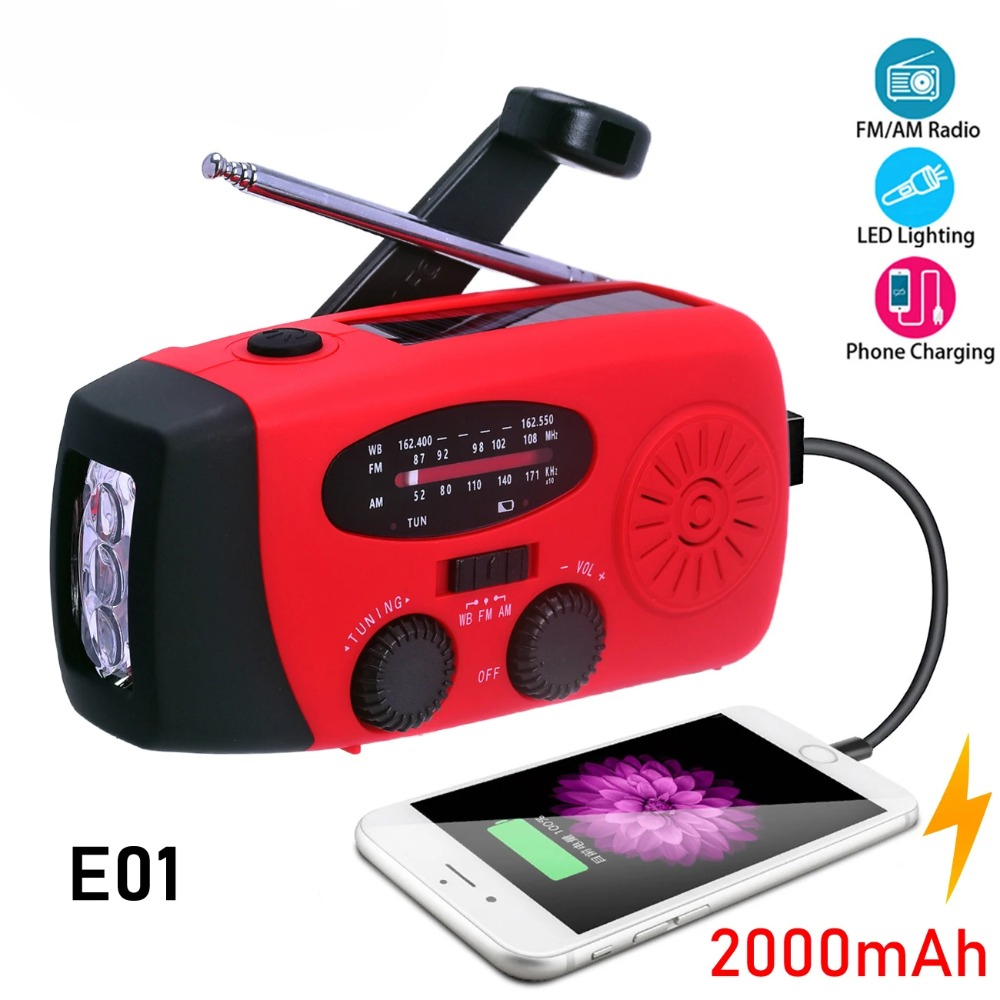 Emergency Radio Solar - Radio Solare di Emergenza E01 con