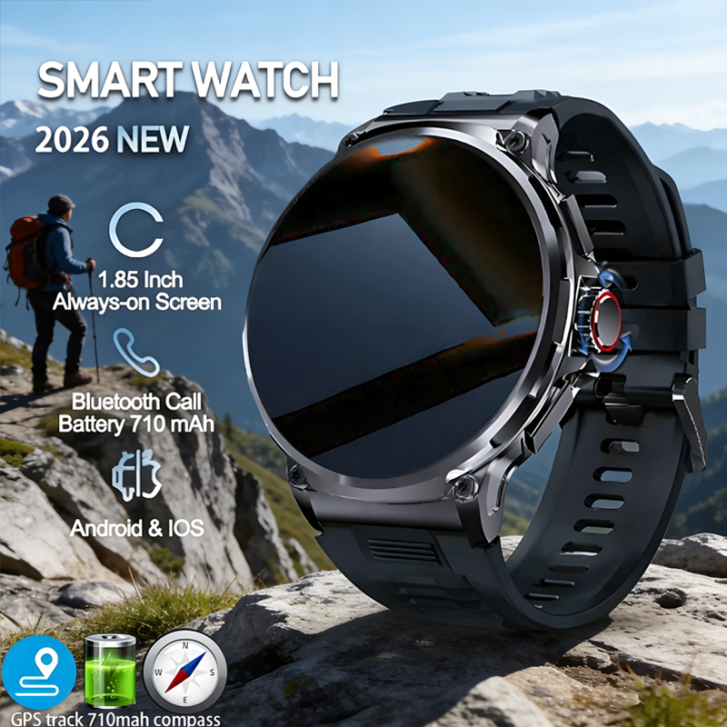 Outdoor Adventure Hours - Smartwatch da Uomo 710mAh per Avventure
