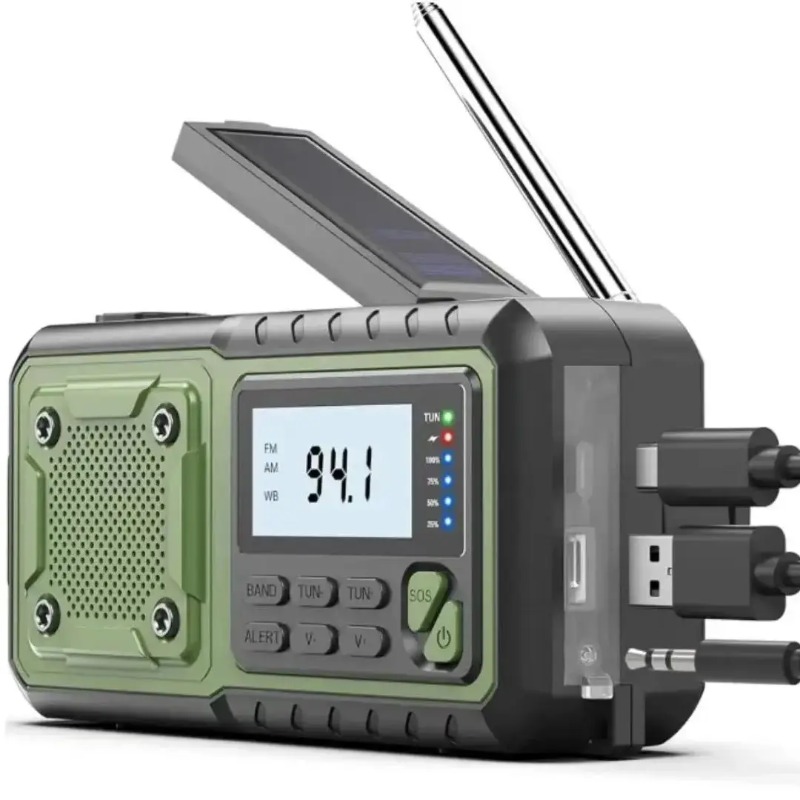 Emergency Radio Solar - Radio di Emergenza Solare a Manovella