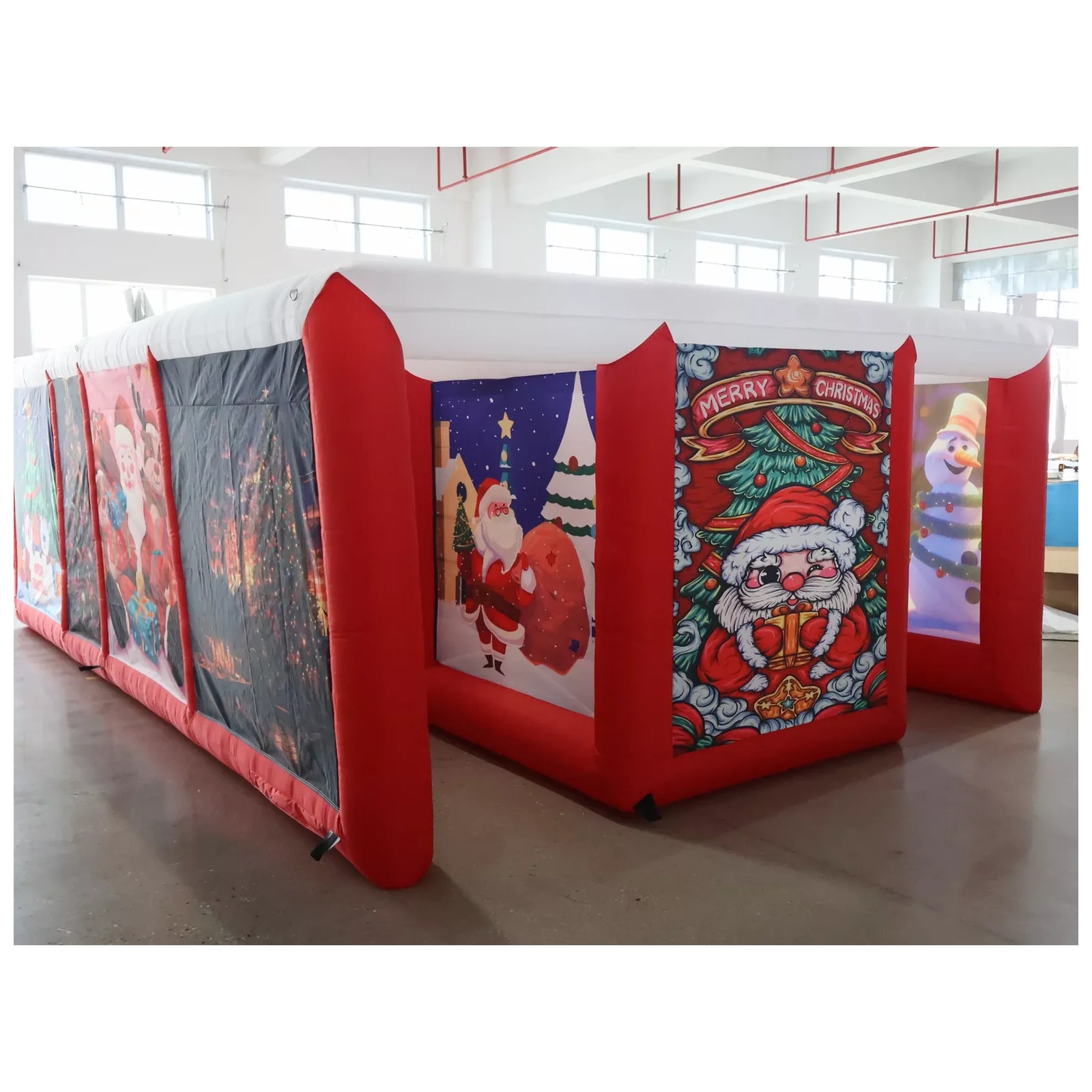 Outdoor Adventure Rentals - Labirinto Gonfiabile Rosso da Esterno 4x6m