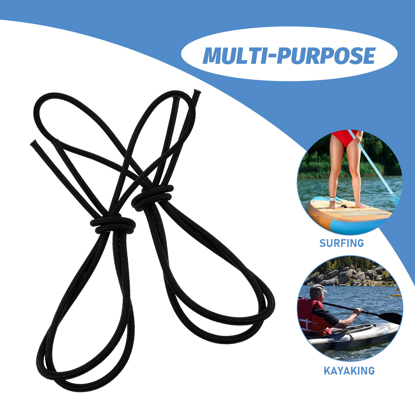 4 Pezzi di Guinzagli Elastici  - Outdoor Adventure Kayak recensione e prezzo