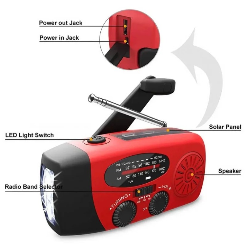 Radio Solare Multifunzionale a - Emergency Radio Solar recensione e prezzo
