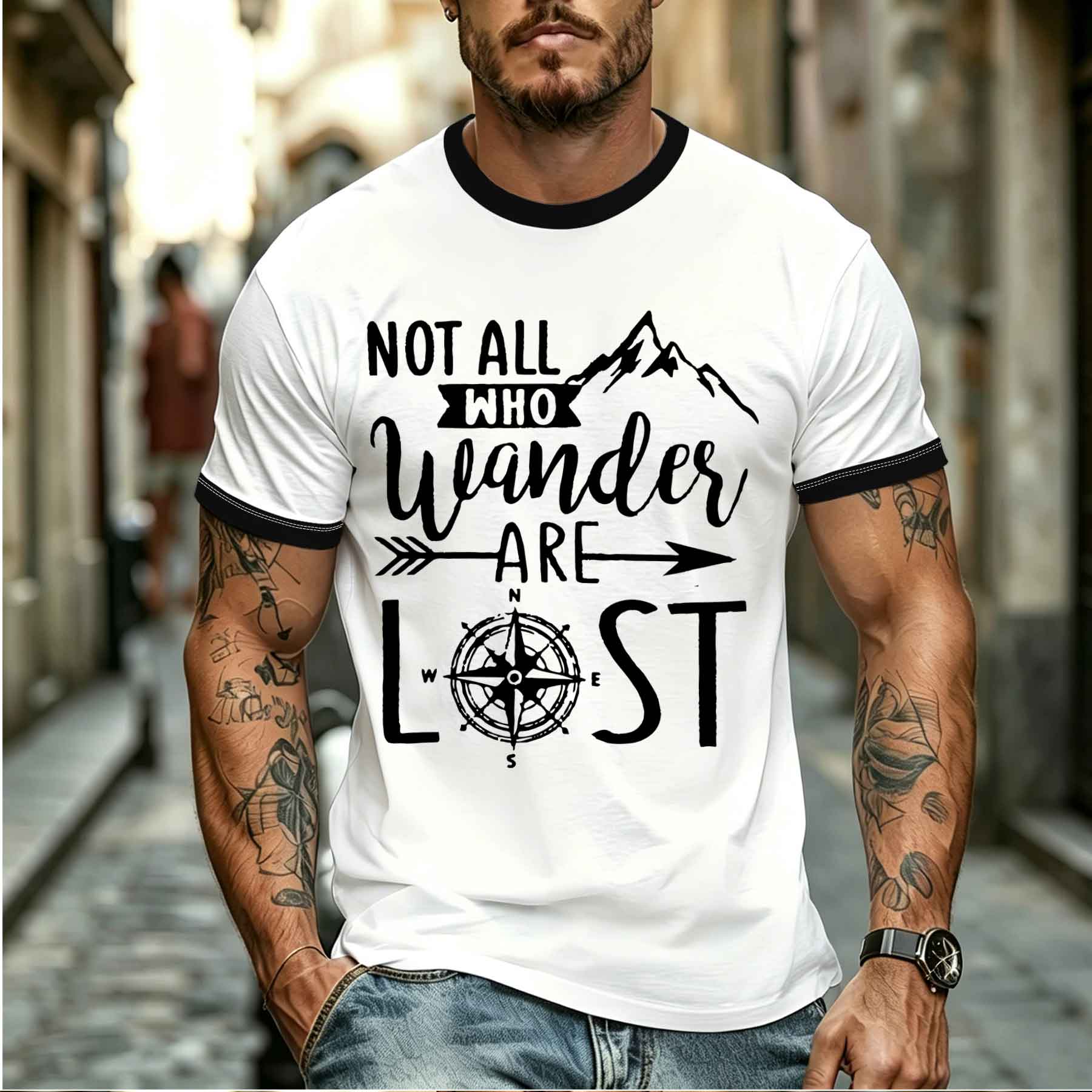Nuovo modello 2026: T-shirt da - Outdoor Adventure Quotes Short recensione e prezzo