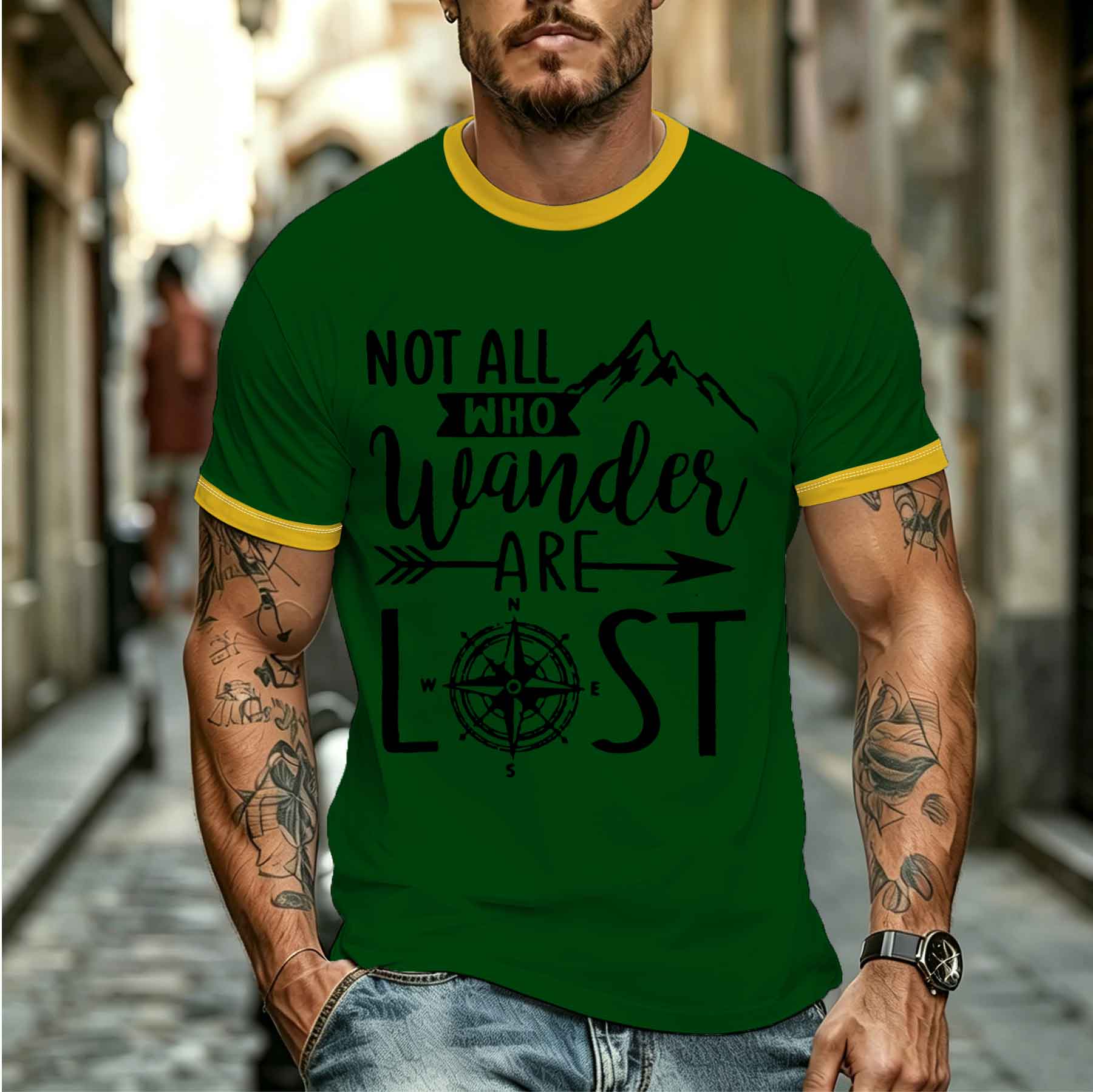 Nuovo modello 2026: T-shirt da - Outdoor Adventure Quotes Short recensione e prezzo
