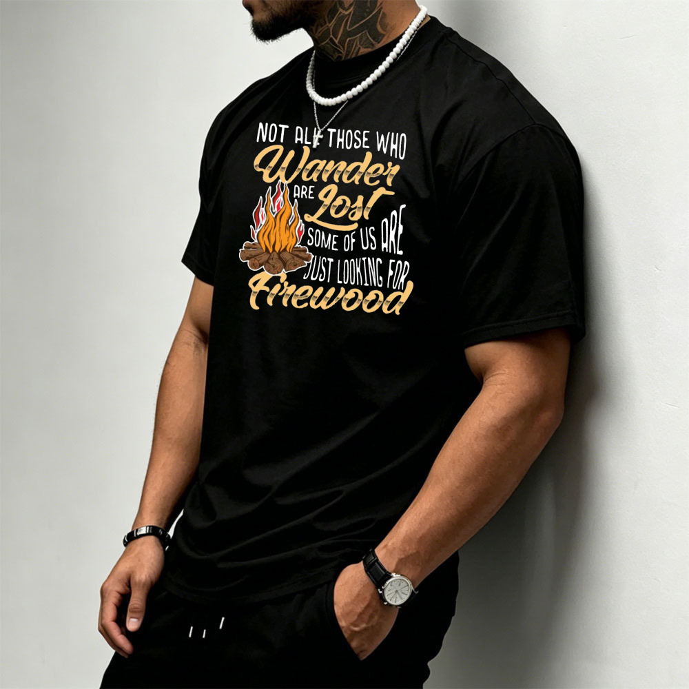 T-shirt da uomo con grafica Am - Outdoor Adventure Quotes Short recensione e prezzo