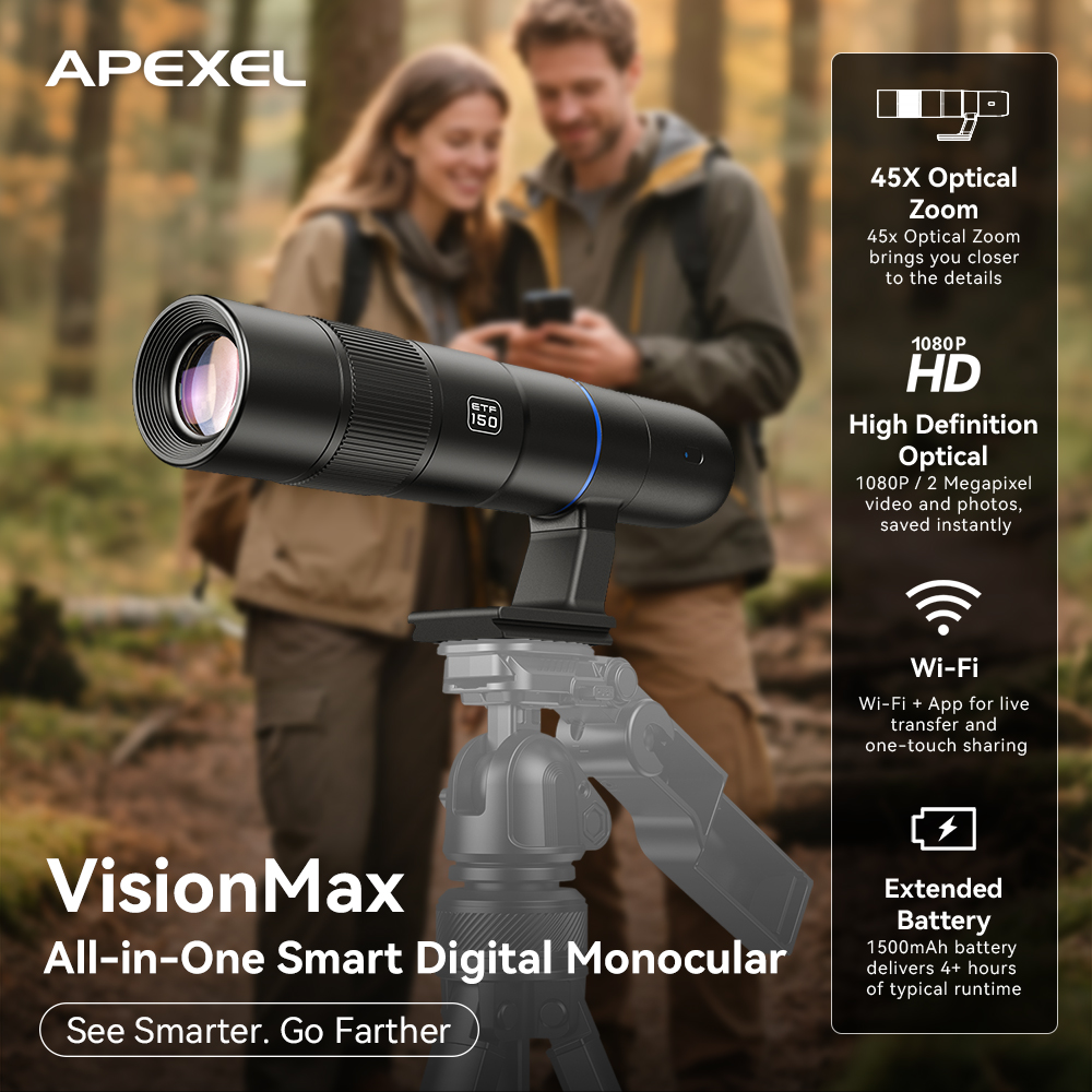 APEXEL Monocolo Digitale Intel - Outdoor Adventure Watches recensione e prezzo