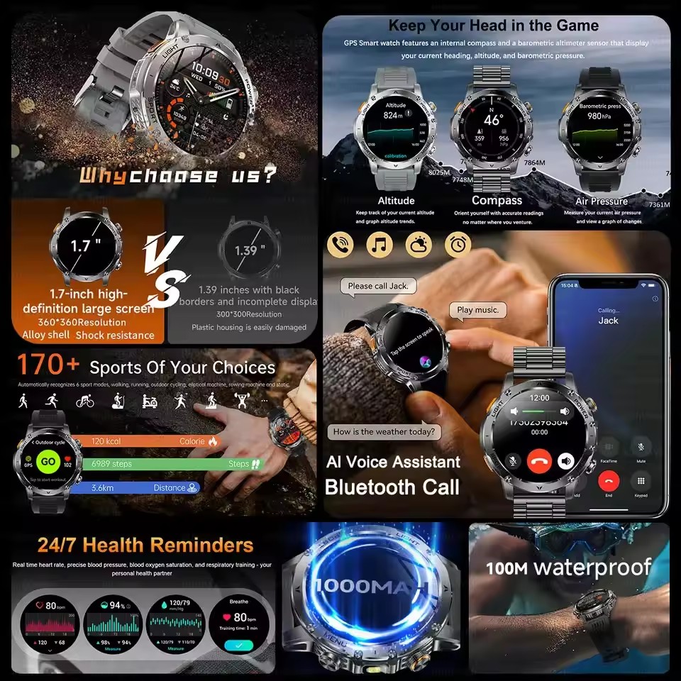Nuovo Smartwatch GPS da Uomo p - Outdoor Adventure Hours recensione e prezzo