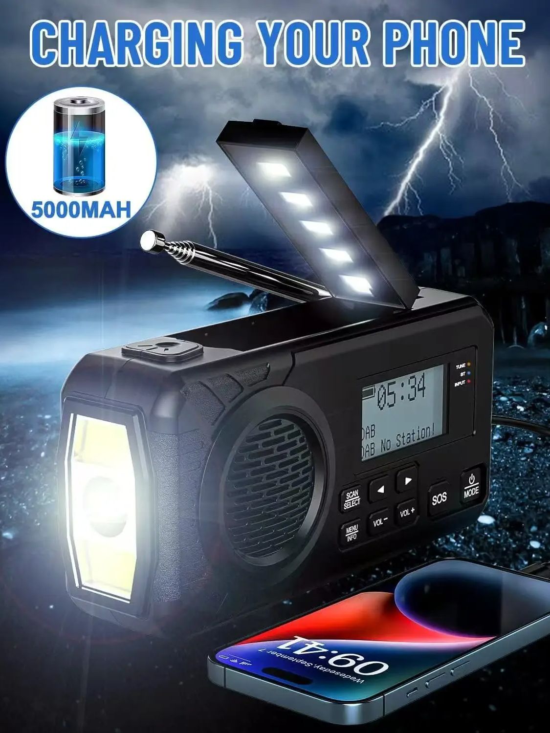 Radio digitale DAB/DAB+/FM con - Emergency Radio Solar recensione e prezzo