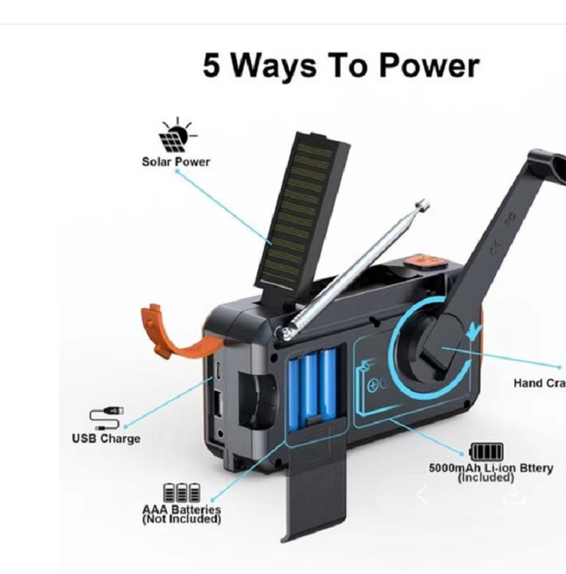 Radio digitale DAB/DAB+/FM con - Emergency Radio Solar recensione e prezzo